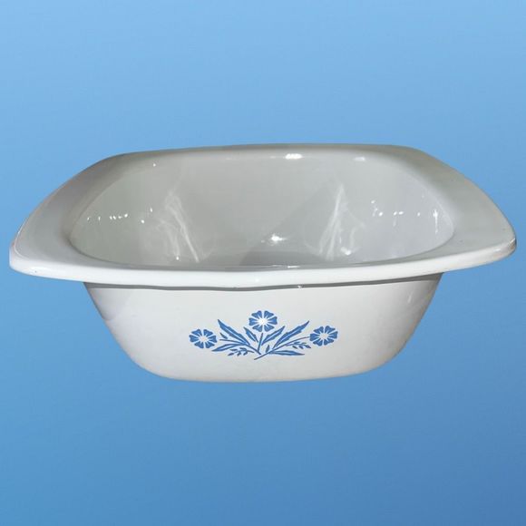 Vintage Corning Ware Blue Cornflower 5 QT Dutch Oven Casserole P-34-B w/Dome Lid - Picture 6 of 8